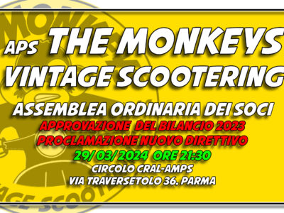 Elezione Direttivo 2024/25 APS The Monkeys Vintage Scootering